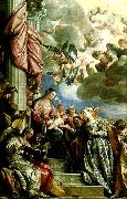 Paolo  Veronese the mystic marriage of st. oil on canvas